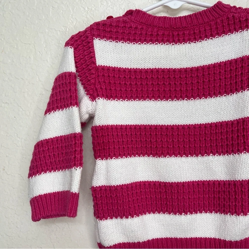 Childrens Place‎  Sweaters White Pink  Stripe Cotton